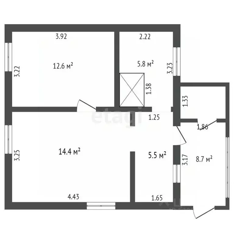 2-к кв. Забайкальский край, Читинский район, Новотроицкое с/пос, с. ... - Фото 2