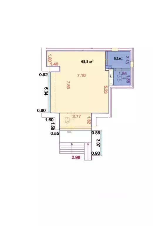 Помещение свободного назначения в Москва ул. Корнейчука, 44 (65 м) - Фото 0