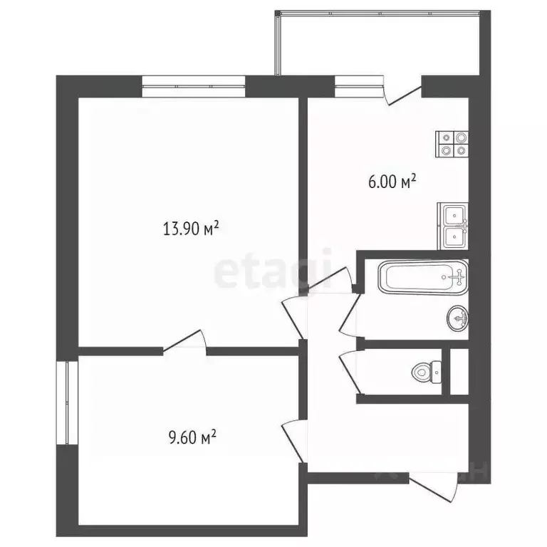 2-к кв. Москва Нагатинская ул., 15К1 (37.8 м) - Фото 1