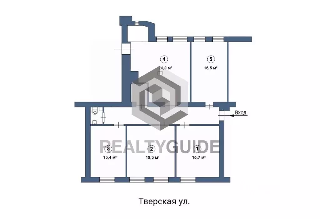 Офис в Москва Тверская ул., 12С7 (15 м) - Фото 1