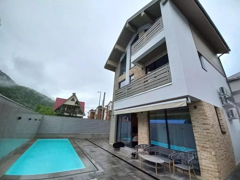 Дом в Краснодарский край, Сочи Красная Поляна пгт, пер. Аибгинский ... - Фото 1