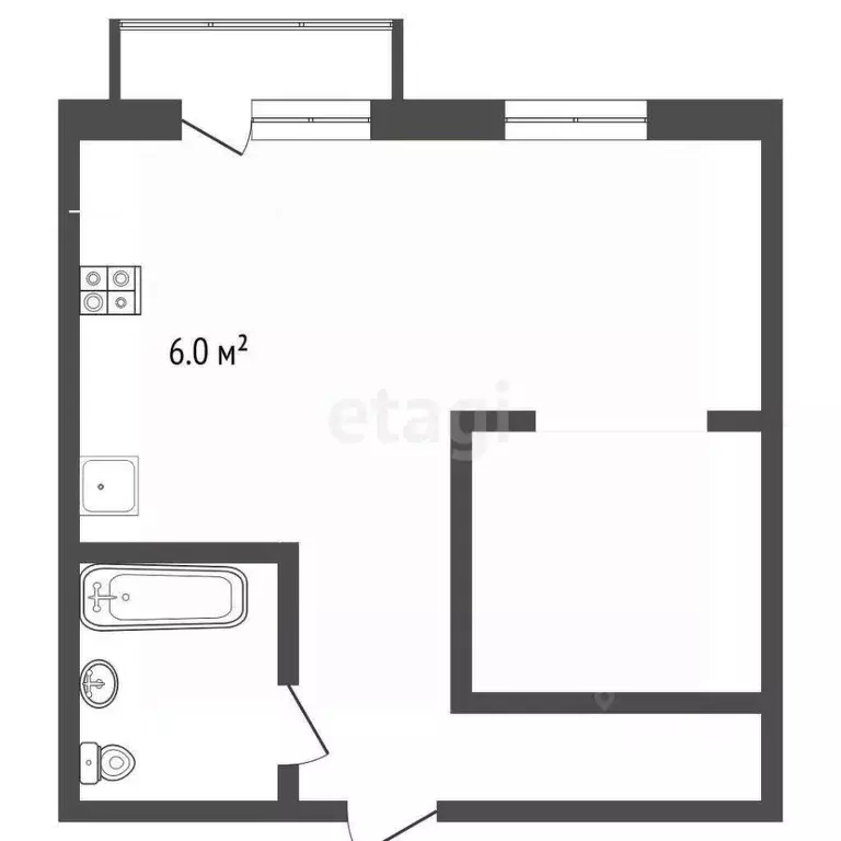 Студия Московская область, Раменское ул. Семейная, 2 (32.0 м) - Фото 0