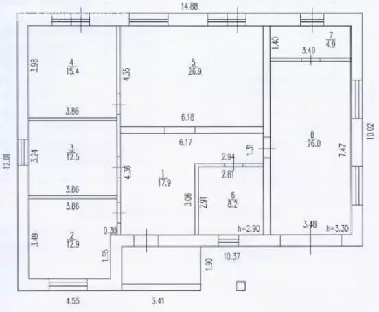 Дом в село Фирсово, улица Петра Шангина (132.7 м) - Фото 1