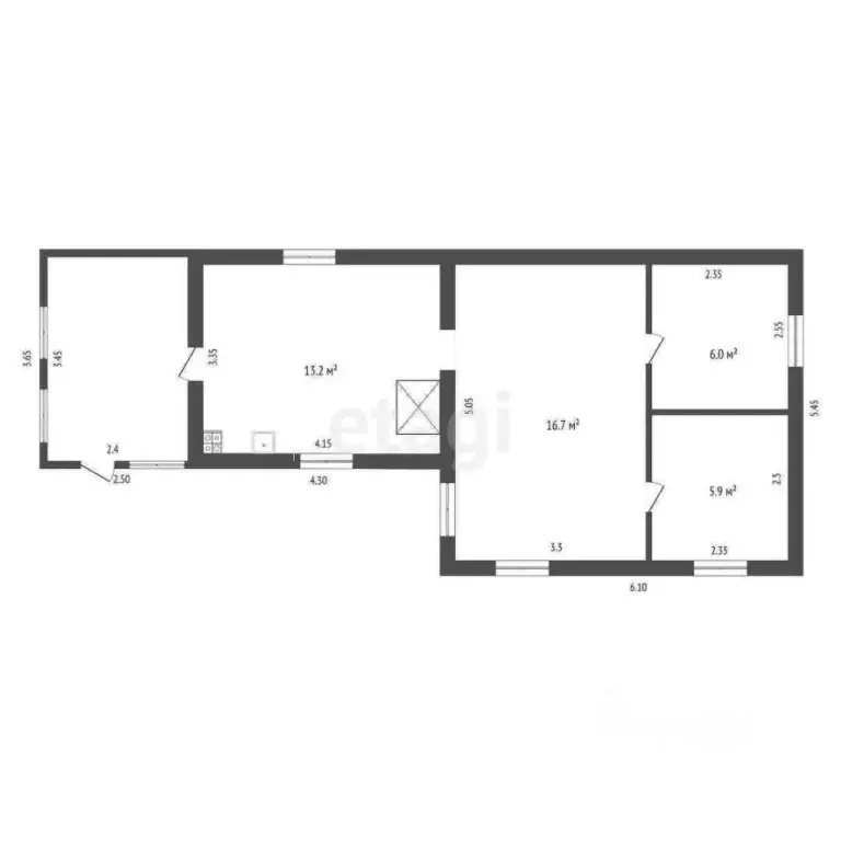 Дом в Саратовская область, Балашов ул. Малая Урицкого, 16 (42 м) - Фото 1