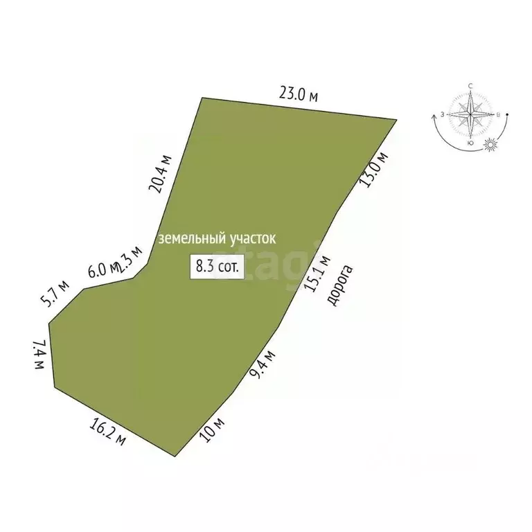 Участок в Крым, Алушта муниципальный округ, с. Нижнее Запрудное  (8.3 ... - Фото 2