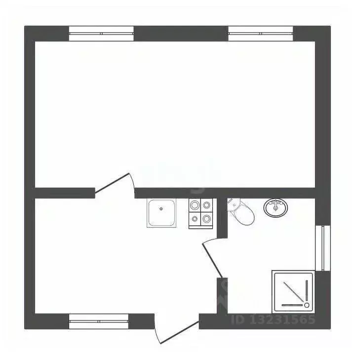 1-к кв. Челябинская область, Пласт Тупиковый пер., 27 (36.4 м) - Фото 2