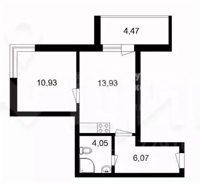 1-к кв. Санкт-Петербург Пулковское ш., 14Е (37.0 м) - Фото 2