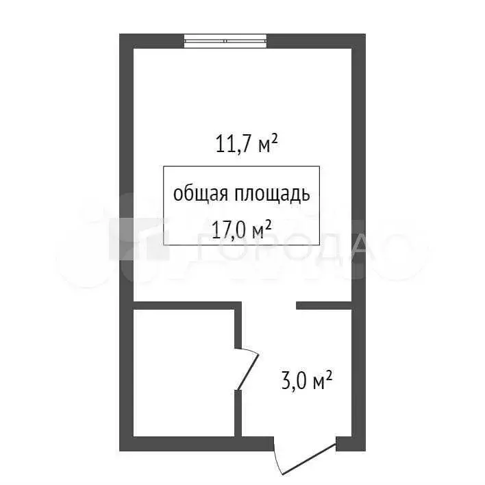 1-к. квартира, 17 м, 1/5 эт. - Фото 0