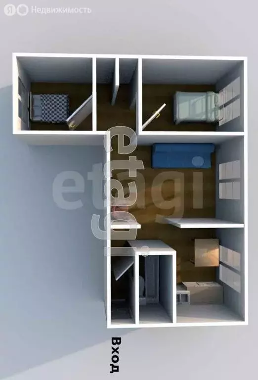 3-комнатная квартира: Поронайск, Комсомольская улица, 24 (55.6 м) - Фото 2