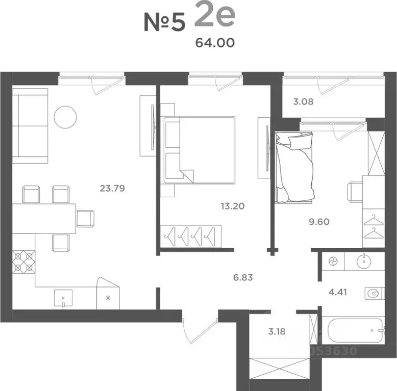 2-к кв. Калининградская область, Гурьевский муниципальный округ, пос. ... - Фото 1