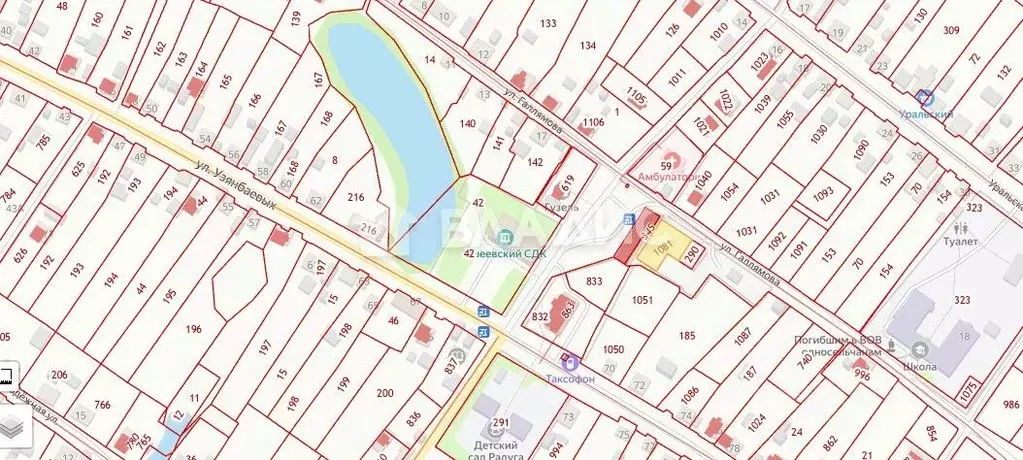 Участок в Башкортостан, Ишимбайский район, с. Ишеево ул. Галлямова ... - Фото 1