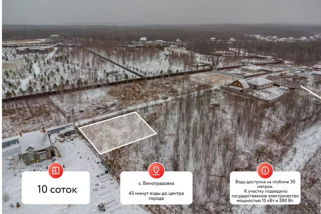 Участок в Хабаровский край, Хабаровский район, Мичуринское с/пос, ... - Фото 1