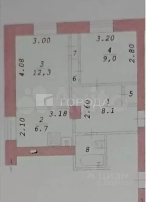 2-к кв. Новосибирская область, Новосибирск Народная ул., 55 (41.0 м) - Фото 2