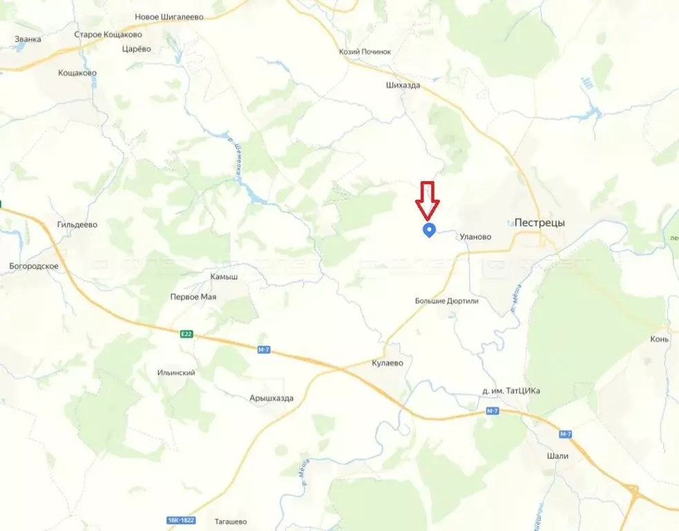 Участок в село Кулаево, Молодёжная улица (500 м) - Фото 1