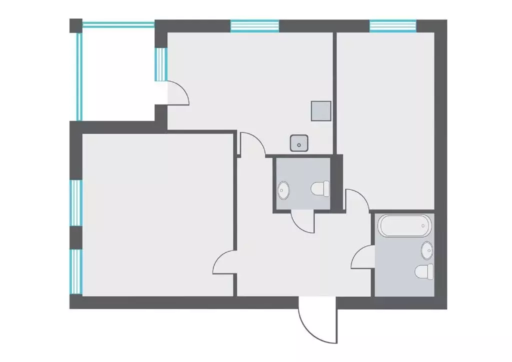 2-комнатная квартира: Екатеринбург, Ботаническая улица, 22 (68.1 м) - Фото 1