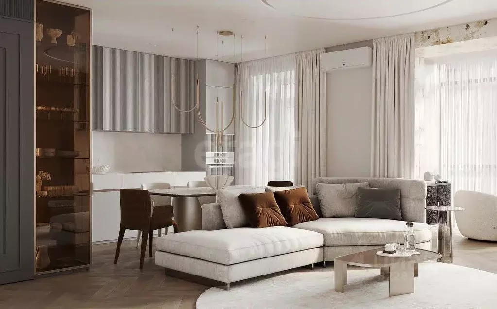 3-к кв. Красноярский край, Красноярск ул. Авиаторов, 28 (77.4 м) - Фото 1