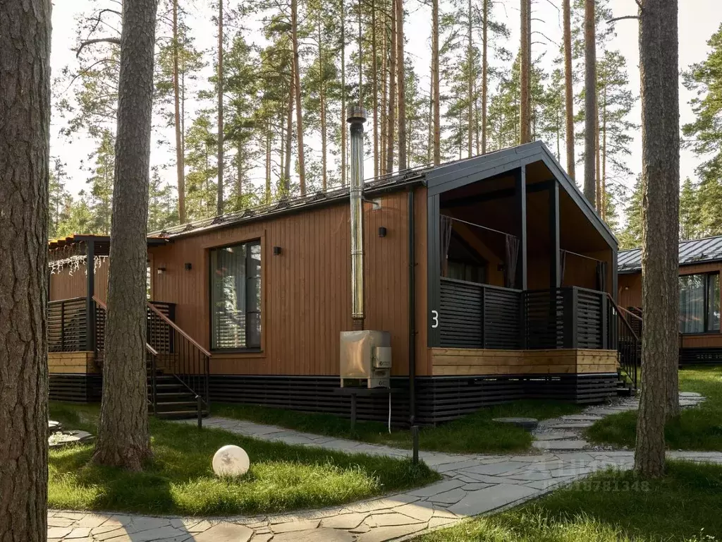 Дом в Ленинградская область, Выборгский район, Полянское с/пос, пос. ... - Фото 1