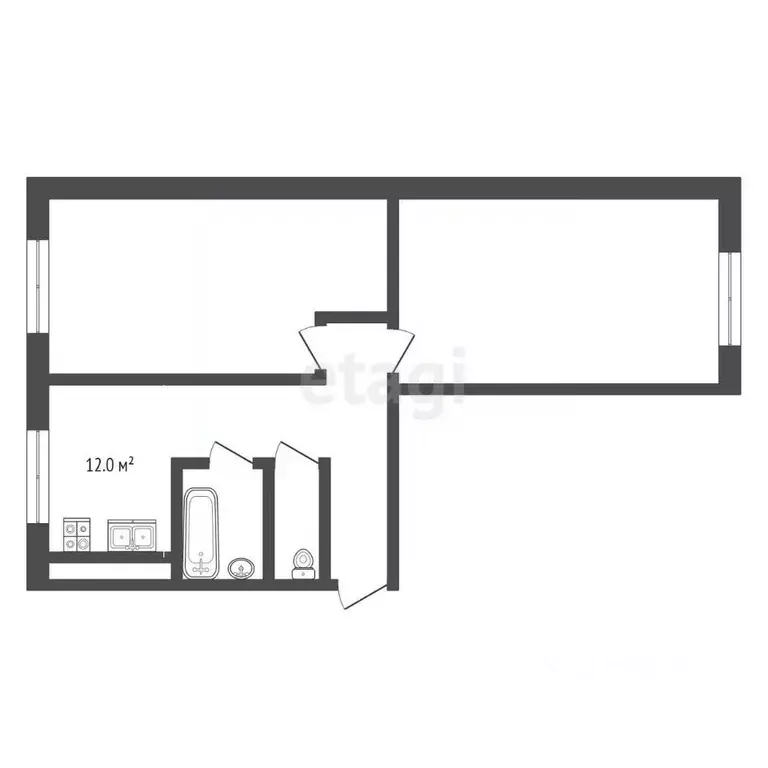 2-к кв. Саратовская область, Балашов ул. Титова, 13А (49.7 м) - Фото 2