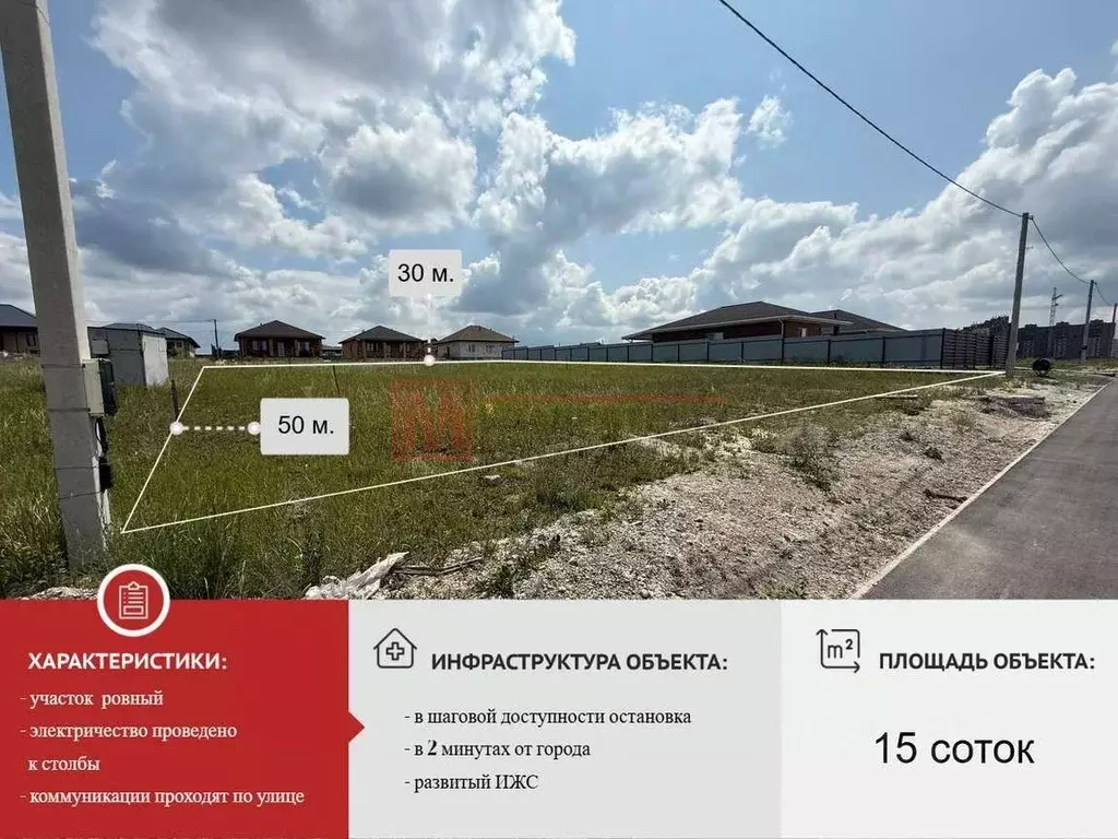 Участок в Белгородская область, Старый Оскол ул. Лучистая, 8 (15.0 ... - Фото 0