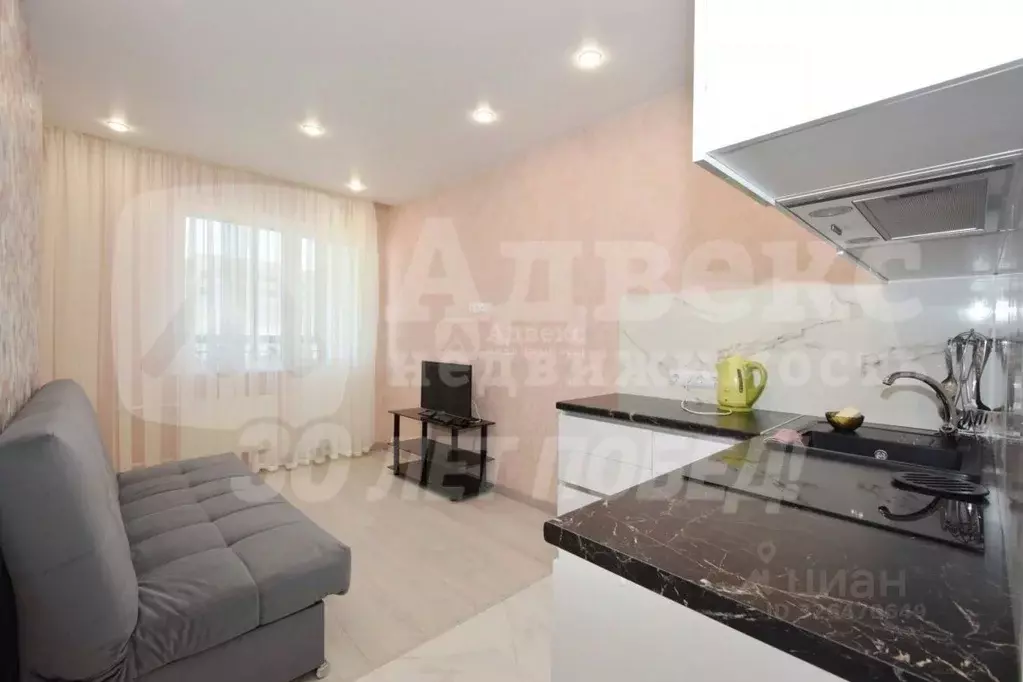 Студия Тюменская область, Тюмень ул. Парада Победы, 17 (31.6 м) - Фото 1