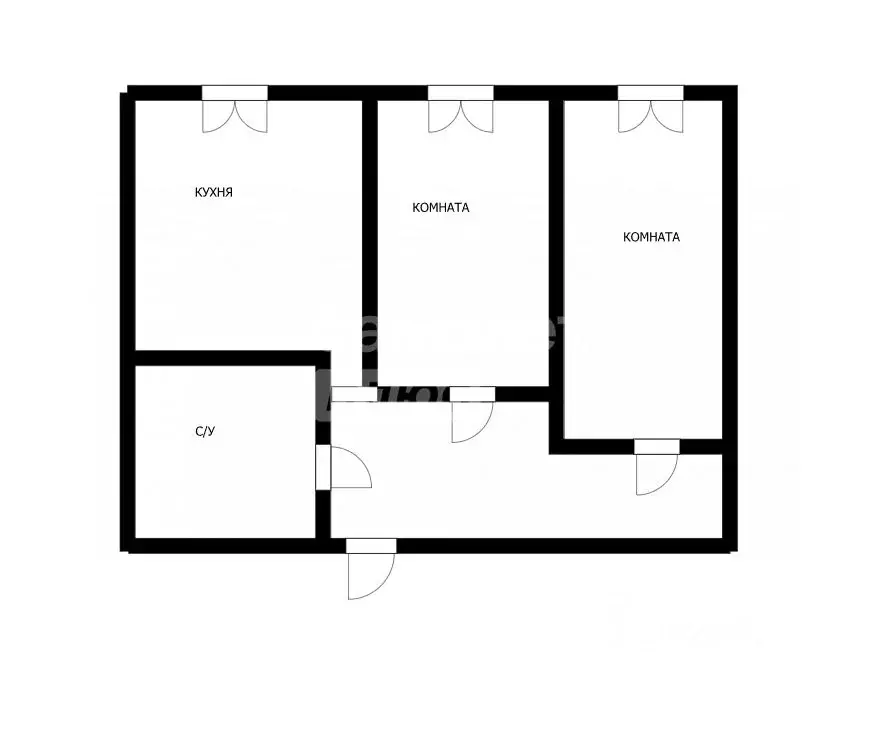 2-к кв. Томская область, Томск ул. Клюева, 26 (49.9 м) - Фото 1