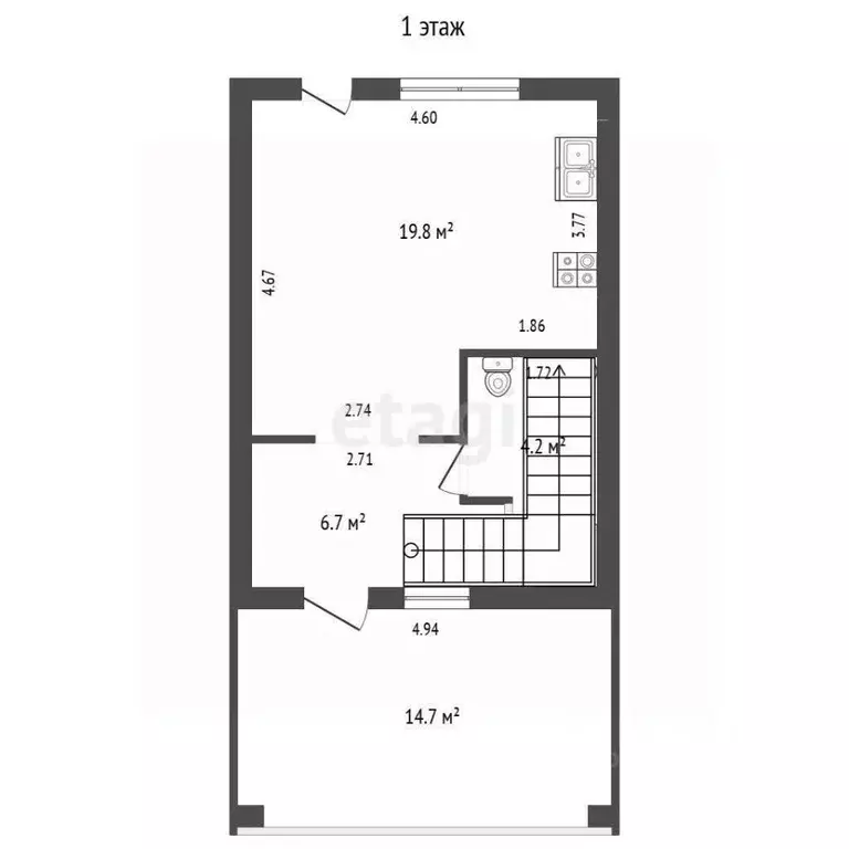 Таунхаус в Крым, Ялта ул. Радужная, 45 (125 м) - Фото 2