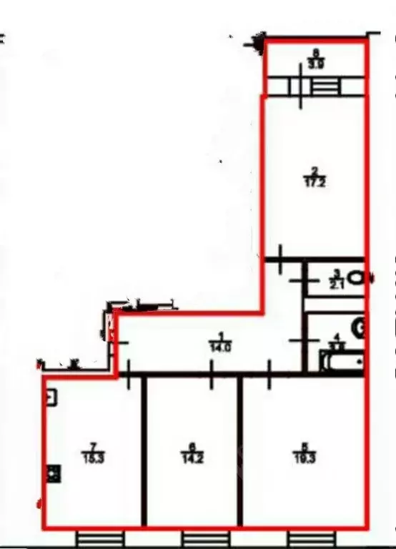 3-к кв. Саратовская область, Энгельс Золотовская ул., 33 (85.0 м) - Фото 1