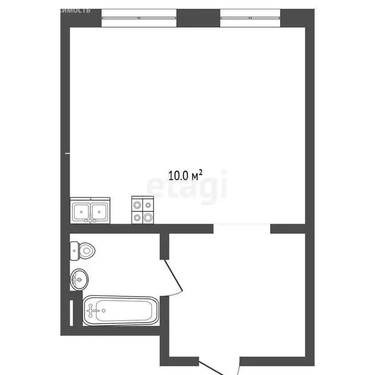 Квартира-студия: Ярославль, район Сокол, жилой комплекс Волга Парк, 6Б ... - Фото 1