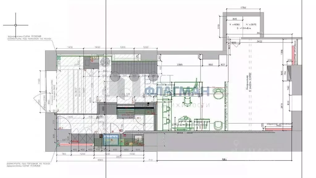 Торговая площадь в Москва Ленинский просп., 37А (15 м) - Фото 2