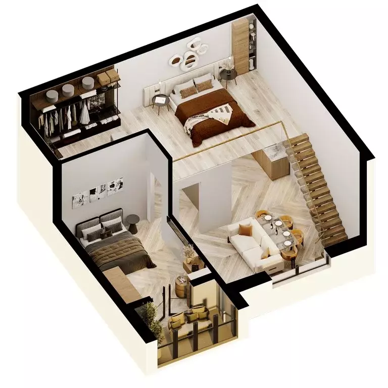 1-комнатная квартира: Светлогорск, Калининградский проспект, 70Е (64.6 ... - Фото 1