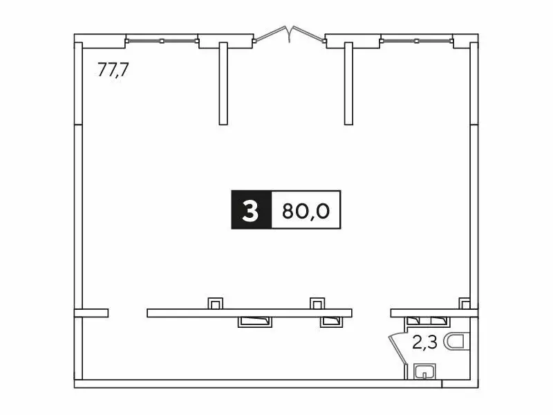 Офис (81.3 м) - Фото 1