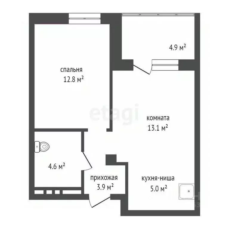 2-к кв. Красноярский край, Красноярск ул. Лесников, 51 (41.9 м) - Фото 1