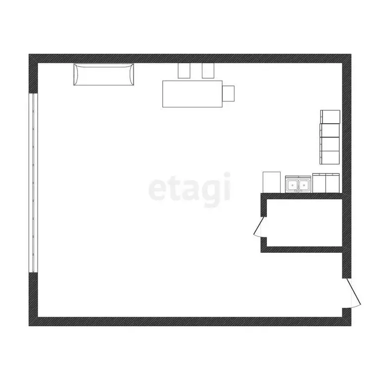 1-комнатная квартира: Иркутск, улица Багратиона, 46/1 (50 м) - Фото 2