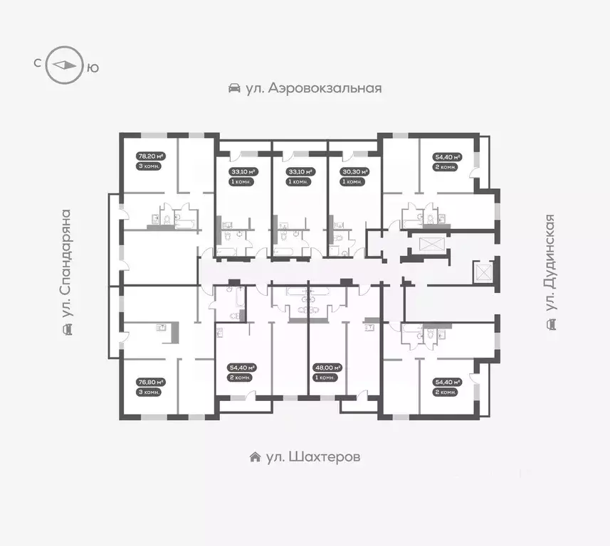 3-к кв. Красноярский край, Красноярск Белый квартал на Спандаряна ... - Фото 1