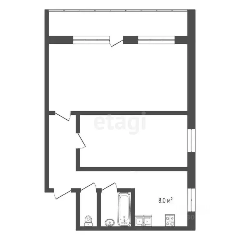 2-к кв. Ярославская область, Ярославль ул. Пушкина, 5к2 (44.0 м) - Фото 1