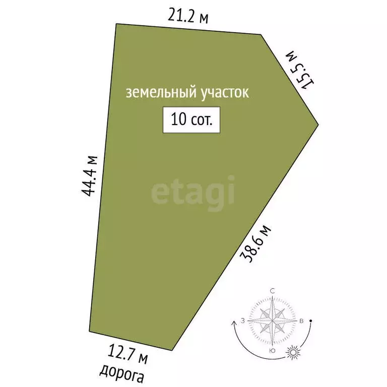 Участок в посёлок Семидворье, Семидворская улица (10 м) - Фото 0