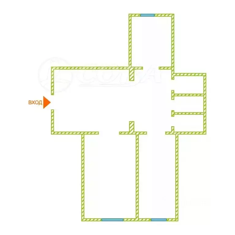 2-к кв. Курганская область, Курган ул. Красина, 63 (62.6 м) - Фото 0