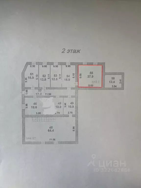 Офис в Ивановская область, Тейково Социалистическая ул., 9/2 (27 м) - Фото 1