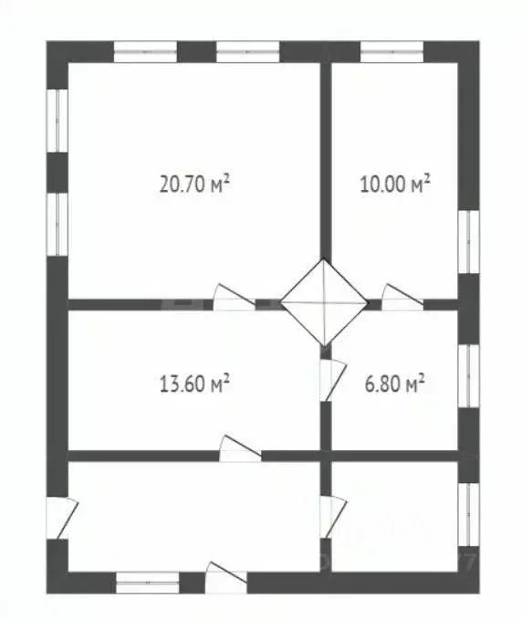 Дом в Воронежская область, Поворино пер. Калинина, 32 (65 м) - Фото 2