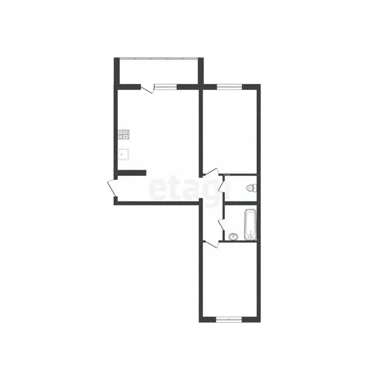 3-к кв. Челябинская область, Миасс ул. Кирова, 86 (56.4 м) - Фото 2