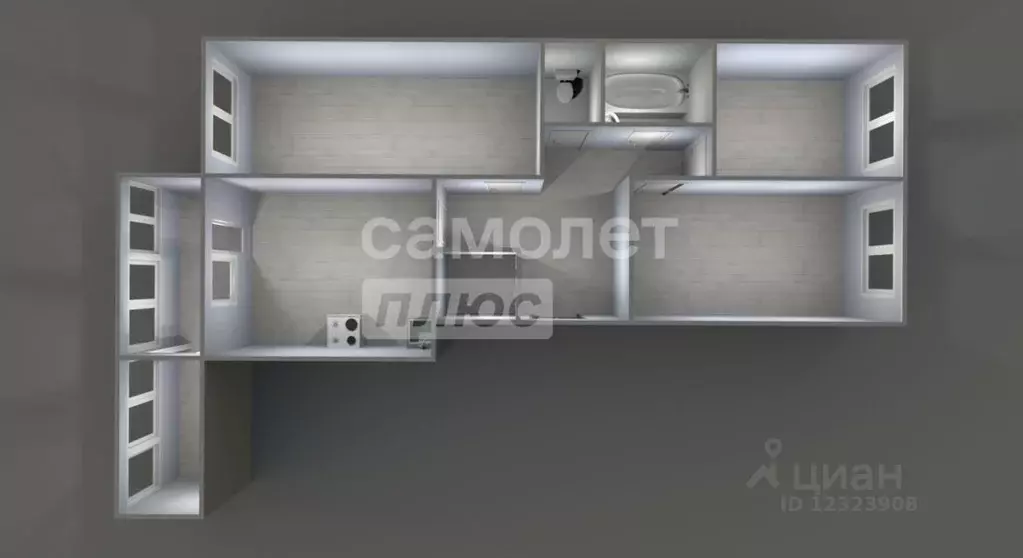 3-к кв. Московская область, Чехов ул. Дружбы, 4 (71.0 м) - Фото 2