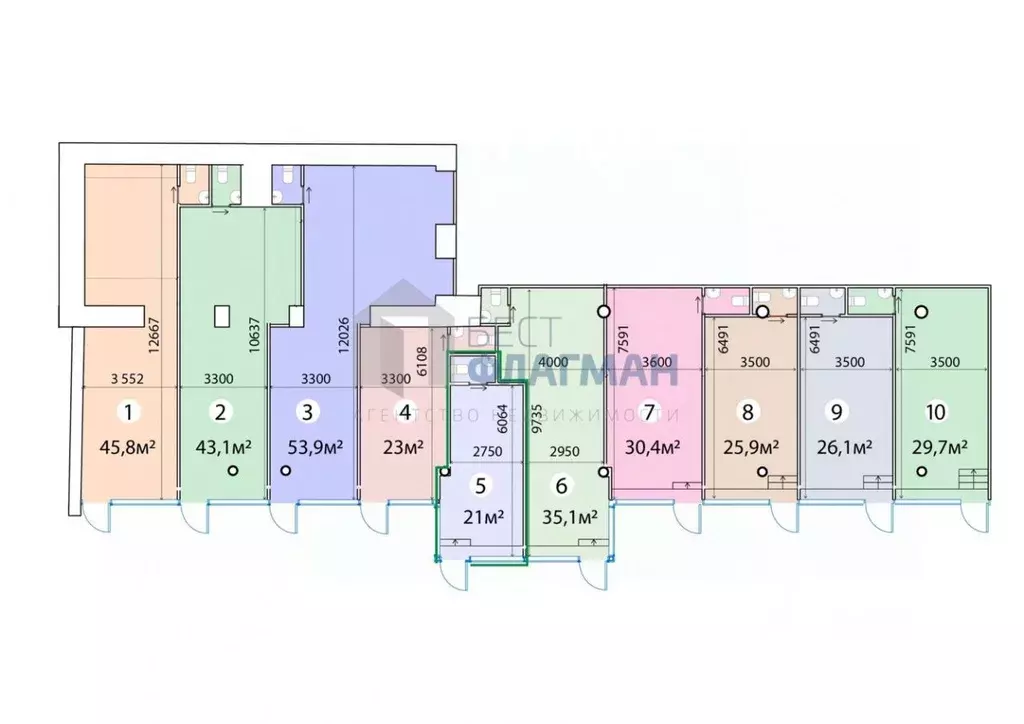 Помещение свободного назначения в Москва ул. Красная Пресня, 12 (21 м) - Фото 2