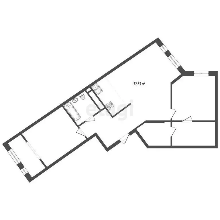 3-комнатная квартира: Тюмень, улица Тимофея Чаркова, 83 (85 м) - Фото 0