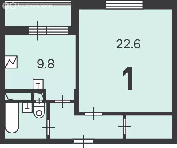 1-комнатная квартира: Москва, Шереметьевская улица, 5к1 (43.4 м) - Фото 0