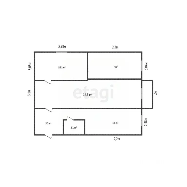 3-к кв. Дагестан, Махачкала просп. Гамидова, 30Б (50.0 м) - Фото 1