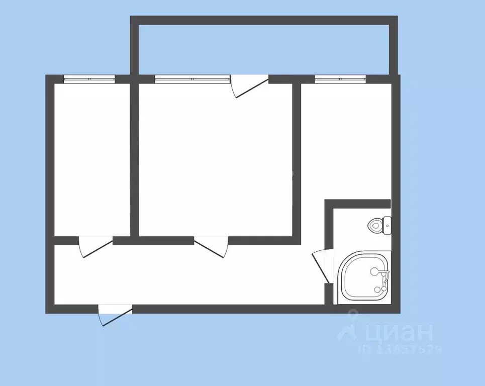 2-к кв. Иркутская область, Иркутск ул. Баумана, 216/3 (72.0 м) - Фото 0