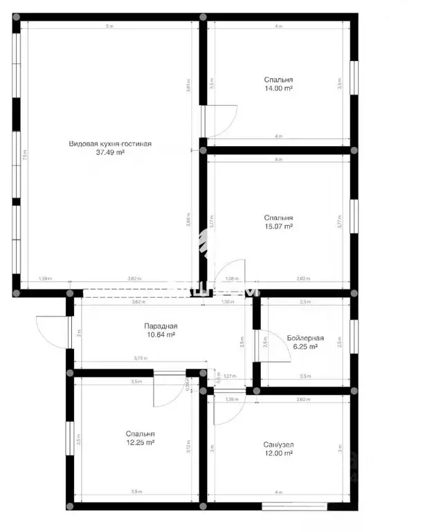 Дом в Брянская область, Брянский район, Отрадненское с/пос, с. ... - Фото 2