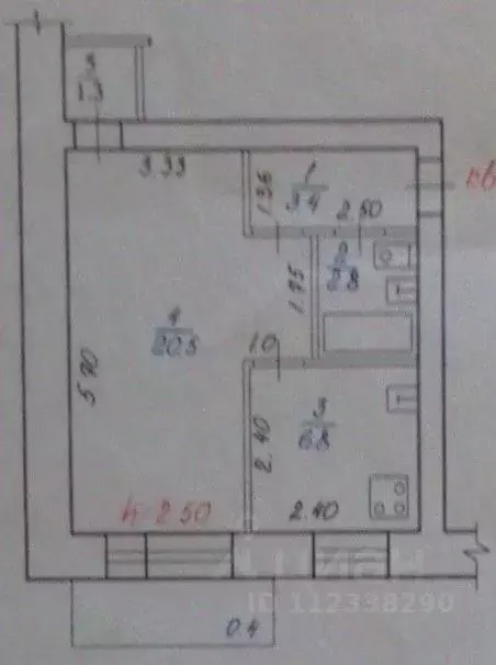 1-к кв. Забайкальский край, Чита ул. Кастринская, 3Б (35.2 м) - Фото 1