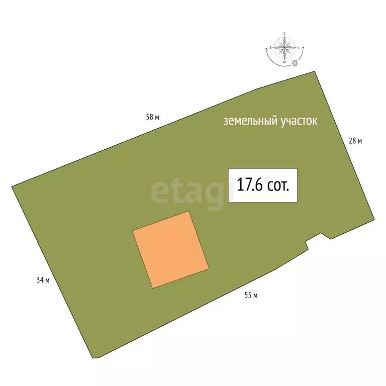 Участок в село Иогач, Набережная улица (17.6 м) - Фото 1