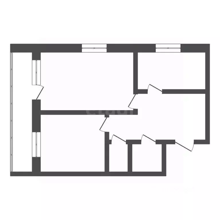 2-к кв. Амурская область, Благовещенск Партизанская ул., 19 (47.0 м) - Фото 1